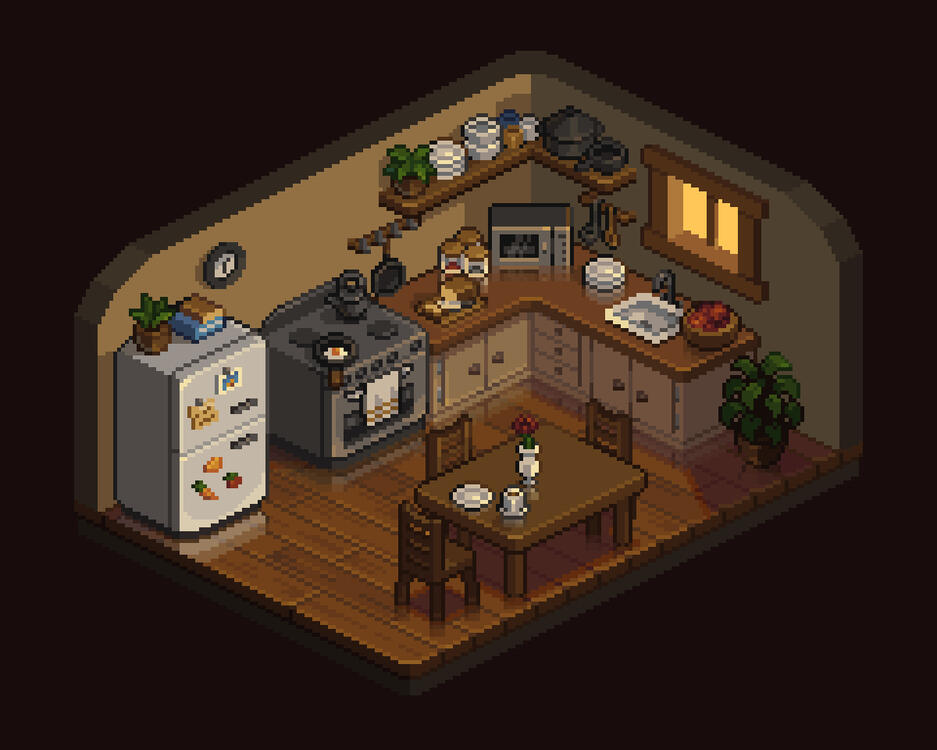 Isometric kitchen